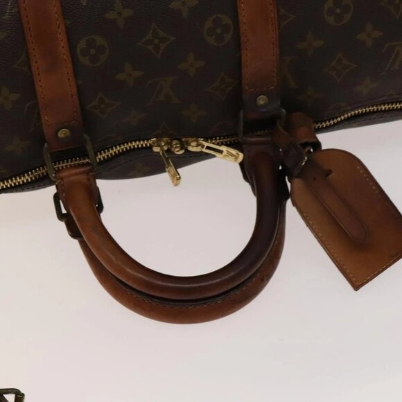 LOUIS VUITTON Monogram Keepall Bandouliere 55 Boston Bag M41414 LV Auth 138728 - Picture 8 of 16